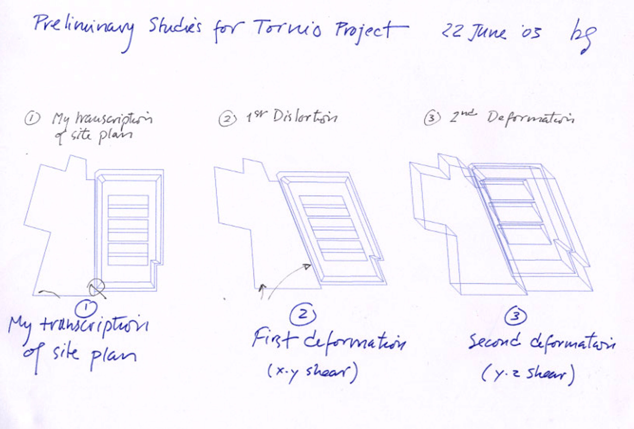 Preliminary sketches for Site Unseen