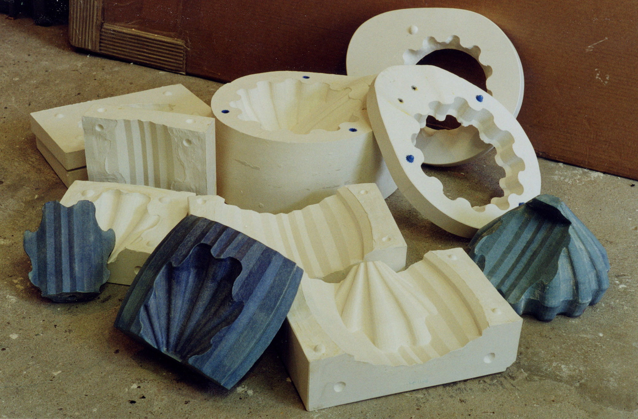 RP models and plaster moulds