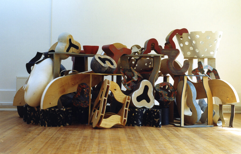 Range, mixed media, 580cm (L, variable) 1996 – 2000